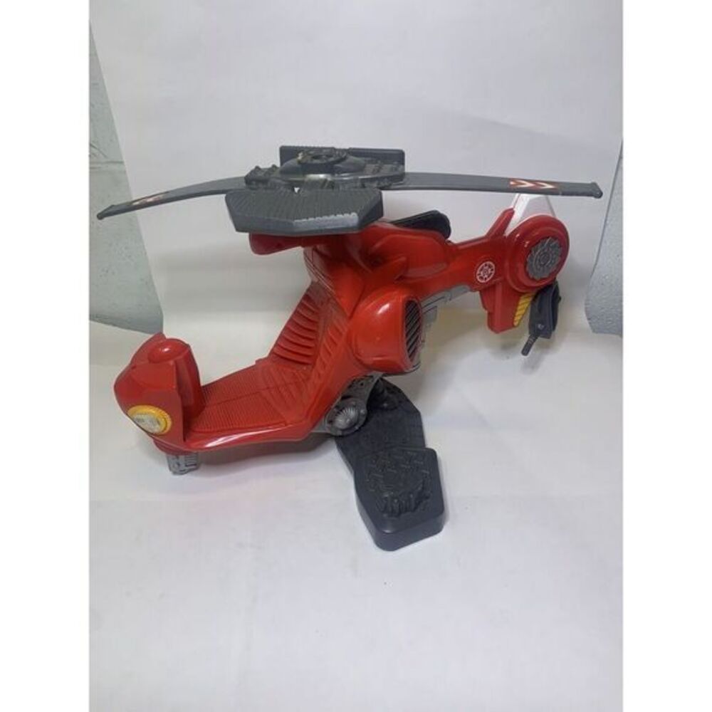 Vintage 1998 Rescue Hero's Red Helicopter Toy Working Pull String
